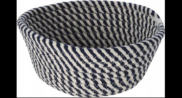 Gevlochten Katoenen Opbergmand 18x8 cm - Stijlvolle Organisatie