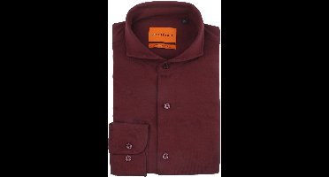 Suitable Sorona Overhemd Wine Rood - Maat 39 - Heren - Overhemden Formeel