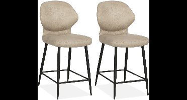 MX Sofa - Barstoel Jamaica - Sand (set van 2 stoelen)