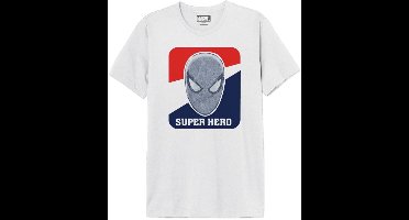 Spider-Man Superhero Heren T-shirt - wit - XXL