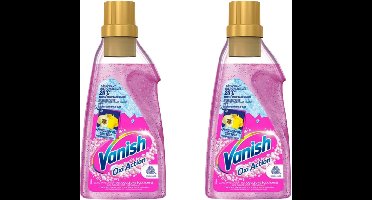 Vanish Oxi Action Wasbooster Gel – Vlekverwijderaar – 2 x 750 ml – Nieuwe Formule – Zonder Bleekmiddel – Anti-Geuroplossing – Geschikt voor Wol & Zijde