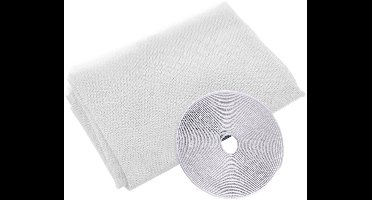 2m zonnescherm met 1 rol witte tape [15 mm breed]