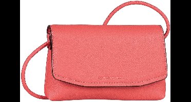 TOM TAILOR schoudertas Rissa Flap Bag No Zip Coral koraalrood
