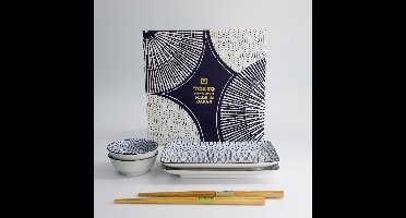 Tokyo Design Kotobuki Sushi Giftset 6pcs Kikko 20.5x13.2x2.2cm & 9.3x3.2cm (120ml)