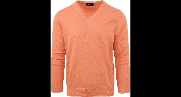 Suitable Pullover Vini V-Hals Oranje - Maat L - Heren
