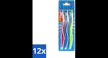 12 x Sence - Fresh 3D-Extra Clean - Tandenborstels - Medium - 3 Tandenborstels - Tandenborstel - Tandenborstels - Tandenborstel 3d - Tandenborstel Extra Clean - Tandenborstel Medium