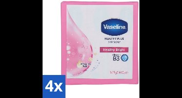 4 x Vaseline - Healthy Bright - Zeeptablet - Reinigend & Verzorgend - 3x75 ml - Zeep - Huidverzorging - Reiniging - Gezondheid - Handen