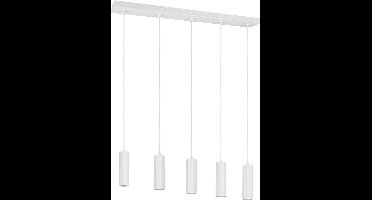 TRIO SOKA - Hanglamp - Wit mat - excl. 5x GU10 5 W - Plafondbevestiging - In hoogte verstelbaar