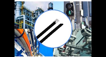 TRU COMPONENTS TC-12656628 Stalen kabelbinder 520 mm 7.9 mm AISI 316 Met coating 100 stuk(s)