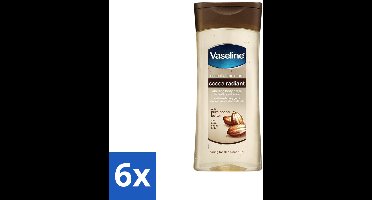 6 x Vaseline - Cocoa Radiant - Oil Gel - Intens Voedend - 200 ml - Huidverzorging - Vochtigheid - Stralende Huid - Droge Huid - Cacaoboter