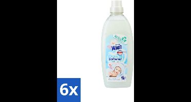6 x At Home - Wash - Wasverzachter - Sensitive - 20 Wasbeurten - Wasverzachter - Wasverzachter Sensitive - Wasverzachter Voor Alle Stoffen - Wasverzachter Voor Katoen - Wasverzachter Voor Synthetische Stoffen