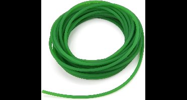 Groene PU Ronde Riem voor Aandrijftransmissie - Ruwe Oppervlakte - 5mm Breed - 10m Lang