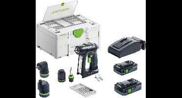 Festool C 18 HPC 4,0 I-Set Accu Schroefboormachine 18V 4.0Ah in Systainer - 577617
