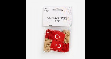 Wefiesta - Prikkers Turkey (50 stuks) - WK voetbal 2026 - WK voetbal versiering - Olympische spelen