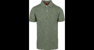 Suitable Mang Poloshirt Groen - Maat L - Heren - Polo shirt Heren met Korte mouw