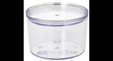 10 Herbruikbare beker + Deksels rond 190 ml Ø 8 cm · 5,4 cm transparant Cella