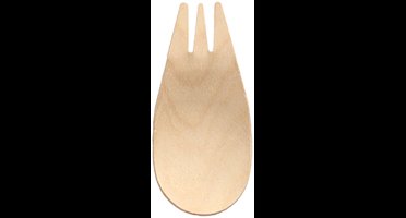 150 Fingerfood - Sporks, hout pure 8,2 cm