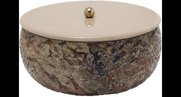 Present Time Keukenaccessoire Mosaic Marble - Bruin - 16.5x16.5x7.5cm - Modern