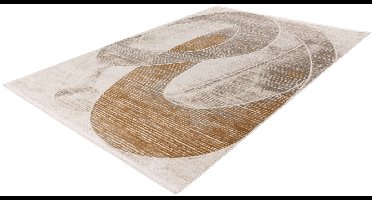 Batucci Vloerkleed - Laagpolig - Modern Tapijt - Zilver Goud - Hotel-chique - Duurzaam en Comfortabel