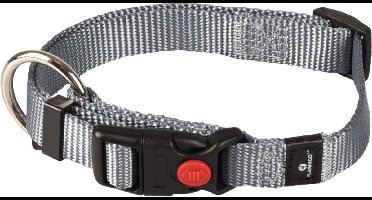 Hond Halsband Ziggi Grijs S 30-45cm 15mm