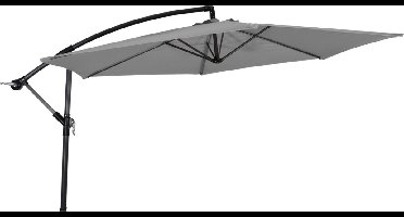 Zweefparasol Gemini - grijs - Diameter: 3m