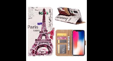 FONU Boekmodel Hoesje Parijs iPhone XS / X