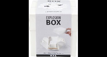 Explosion box, afm 7x7x7,5+12x12x12 cm, off-white, 1 stuk
