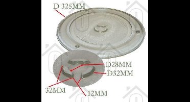 AEG Glasplaat Draaiplateau 325mm MC2661EB, ZM266GX 50280600003