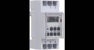 Perel Weektimer, digitaal, DIN-rail, 230 V, 16 A, 3600 W, voor gebruik binnenshuis, wit