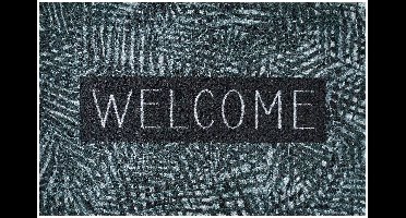 MD Entree - Deurmat - Schoonloopmat - Ambiance - Leaves Welcome - 50 x 75 cm