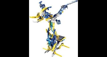 Velleman Educatieve bouwkit, robot, zonne-energie, waterkracht, 12-in-1, speelgoedrobot, STEM constructiespeelgoed