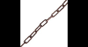 brons sierketting 2x16x9mm per 2.5 meter