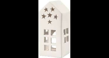 Waxinelichthouder, H: 16 cm, afm 7x7 cm, wit, 8 stuk/ 1 doos