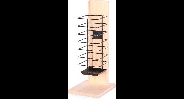 Duvo+ Houten hooiruif met zwart metaal 14x18x37CM