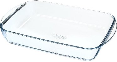 rechthoekige glazen schaal 41x27cm - pyrex - 240b000/6146