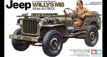 Tamiya Modelbouwpakket Militaire voertuigen - 35219 US Willys Jeep MB 4x4 with 1 Figure Plastic - 1:35 - Modelbouw