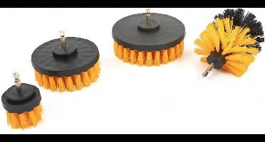 HBM 4 Delige Schoonmaakborstelset Voor in de Boormachine