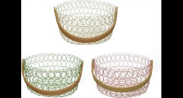 Decoratieve Mand Decoris Metaal (20 x 10 cm)