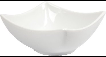 Schaal, H: 4,5 cm, d 10 cm, wit, 12 stuk/ 1 doos