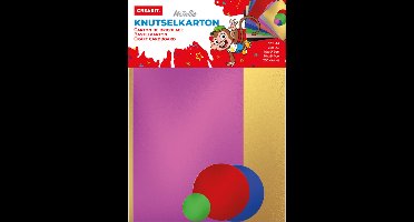 CREAKIT. Knutselkarton - Diverse metallic kleuren - 250 grams