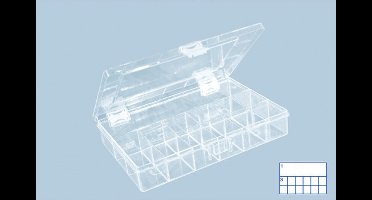 hunersdorff Assortimentsbakken PS-COMPACT, 13 vakken