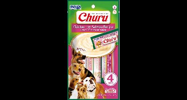 Inaba Churu Dog Chicken With Salmon Recipe - Hondensnacks - 4x14 g