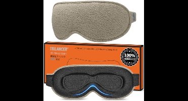 Slaapmasker Sleep Mask voor Mannen en Vrouwen, 100% Lichtblokkerend Ontwerp Oogmasker, Eye Mask, Nachtmasker, om te Slapen, een Dutje te Doen, Mediteren, Reizen, In Het Vliegtuig (Bruin)