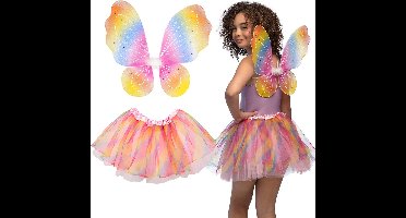 Boland - Set Regenboogfee - Kinderen - Vrouwen - Fee - Fee - Elfje - Fantasy - Sprookje