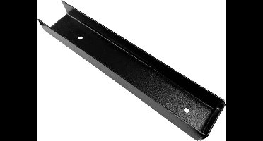 U profiel t.b.v. onderplaat - Zwart