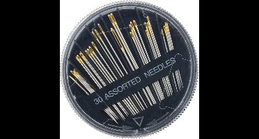 New Age Devi - 30-delige Gouden Naaldenset voor Naaien - Accessoires voor Naalden