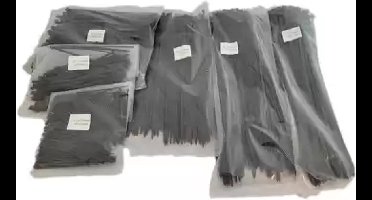 Kabelbandjesset 1500-delig-Kabelbinder in doos- 1500 stuks-