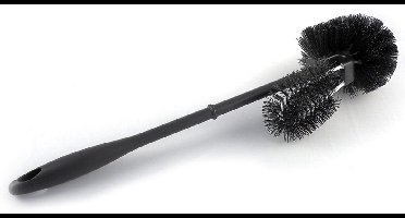 Dutch House Toiletborstel Zwart Met Randreiniger - Efficiënte Reiniging Onder De Rand