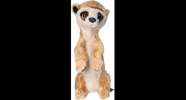 Ravensden Pluche knuffel dier Stokstaartje - 15 cm - Speelgoed Stokstaartjes knuffelbeesten