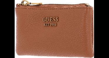 GUESS Sleutelgeval Becci Zip Pouch Cognac Lichtbruin